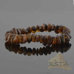 Raw brown amber bracelet